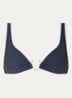 Beach Bound bikinitop met uitneembare vulling en structuur - Donkerblauw