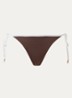 Bikinislip met geknoopt detail - Bruin