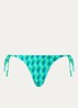 Bikinislip met geknoopt detail - Groen