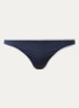 Bikinislip met ribstructuur - Donkerblauw