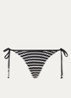Brazilian bikinislip met structuur - Zwart