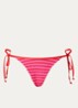 Brazilian bikinislip met structuur - Roze