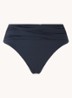 Collective high waisted bikinislip met plooidetail - Donkerblauw