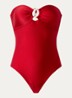 Palermo voorgevormd bandeau badpak met uitneembare vulling - Rood