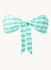 Portofino bandeau bikinitop met uitneembare vulling - Groen
