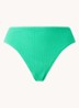 Sea Dive high waisted brazilian bikinislip met structuur - Groen