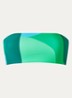 Sorrento reversible bandeau bikinitop met print - Groen