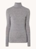 Matima longsleeve met col in merino wolblend - Grijsmele