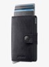 Miniwallet+ pasjeshouder van leer - Donkerblauw