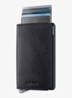 Slimwallet+ pasjeshouder van leer - Donkerblauw