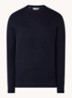 Dane fijngebreide pullover  - Donkerblauw