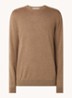 Fijngebreide pullover met ronde hals - Lichtbruin