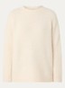 Gabriella grofgebreide trui in alpaca wolblend - Gebroken wit