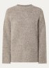 Gabriella grofgebreide trui in alpaca wolblend - Grijs