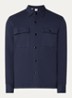 Jackie overshirt in  katoenblend - Donkerblauw