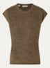 Lulu grofgebreide spencer in alpaca wolblend - Bruin