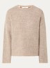 Lulu grofgebreide trui in alpaca wolblend - Zand