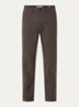 Miles slim fit chino met steekzakken - Bruin