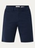 Miles slim fit korte chino met steekzakken - Donkerblauw