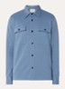 Noos overshirt met borstzakken - Donkerblauw