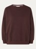 Chebbi sweater in linnenblend - Donkerbruin