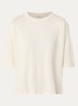 Dorel T-shirt met ronde hals - Creme