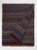 Piolette sjaal in wolblend 180 x 50 cm - Blauw