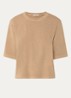 Sergio T-shirt met ronde hals - Camel