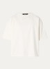 T-shirt met ronde hals - Gebroken wit