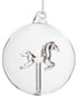 Paard kerstbal 10 cm - Goud