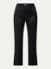 Love Me straight fit pyjamabroek van zijde - Zwart