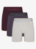 Boxershort met logoband in 3-pack - Grijs
