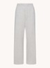 Boyfriend mid waist loose fit loungebroek met steekzakken - Grijsmele