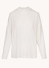 Boyfriend oversized loungetop met stretch - Gebroken wit