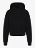 Cotton Fleece hoodie met kangoeroezak - Zwart