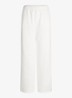 Cotton Fleece mid waist straight fit joggingbroek met steekzakken - Marble