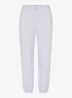 Cotton Fleece mid waist tapered fit loungebroek met steekzakken - Grijsmele