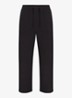 Jersey Lounge straight fit loungebroek met steekzakken - Zwart