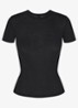 Sheer Modal T-shirt in kasjmierblend - Onyx