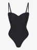 Skims Body corrigerende stringbody met beugel - Zwart