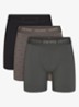 Skims Stretch 5" boxershorts met logoband in 3-pack - Donkergrijs