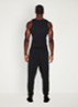 Tapered fit joggingbroek met steekzakken - Washed Onyx