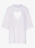 Worn In Jersey Oversized T-Shirt met cut-out detail - Snow