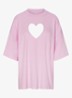 Worn In Jersey Oversized T-Shirt met cut-out detail - Baby Pink