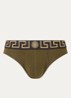 Slip met logoband - Olijfgroen