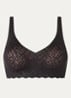 Bliss naadloze bralette met uitneembare vulling - Zwart