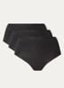 Go Daily high waisted slip in 3-pack - Zwart