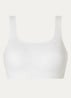 Zero Feel 2.0 naadloze crop top met uitneembare vulling - Gebroken wit