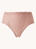 Zero Feel Lace naadloze high waist slip van kant - Oudroze