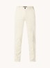 Slim fit chino met steekzakken - Creme